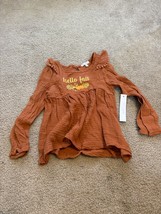 Tahari Girls Fall Brown Ruffled Sweater Shirt Size 5T New with Tags - £7.50 GBP