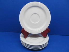 Noritake Arctic White 4000 Set Of Five 6&quot; Saucer Plates Excellent Condition - £15.04 GBP