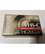 Maxell HGX-Gold TC-30 VHS-C Camcorder Video Cassette Tape Brand New Sealed - £5.42 GBP
