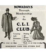 1904 Century Life Insurance Advertisement Financial Ephemera 8.25 x 4.75&quot; - $19.99