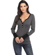 MISS MOLY Women's Long Sleeve Knitted Sweater Sexy Deep V Neck Fitted To... - €19,59 EUR