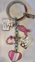 Coach 92161 BCA Breast Cancer Awareness Multi Mix Enamel Keychain Key Fo... - £39.07 GBP