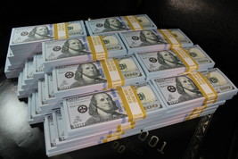Full Print Prop Movie Money - 250K Prop Money Real Looking New Style Copy $100s - £112.28 GBP