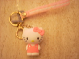 key chain Hello Kitty with wrist strap and 2 charms.NWOT - £19.98 GBP