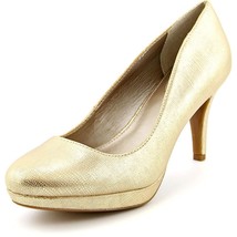 Alfani Women&#39;s Madyson Platform Classic Heels - Gold Size 6.5 M US - $34.47