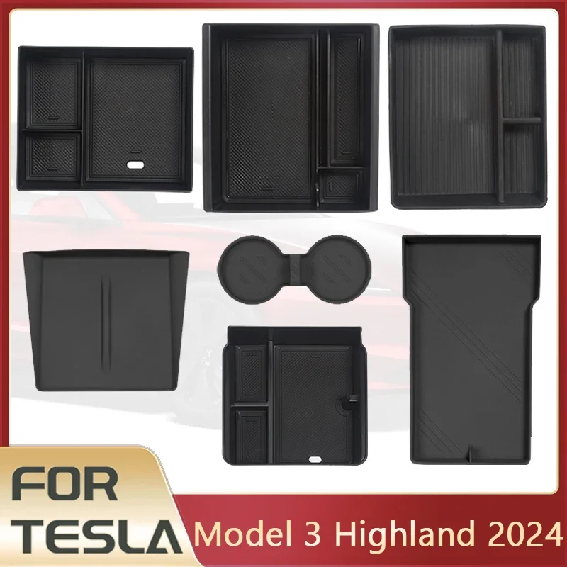 For Tesla Model 3 Highland 2024 Storage Box Model 3 2024 Highland Center... - $13.27+