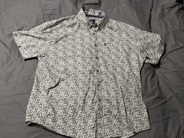Wrangler George Strait 3XL Shirt Dark Blue White Paisley Short Sleeve Co... - $275.55 MXN