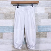Adidas Climalite Baseball Pants White Elastic Waist Youth Unisex Boys XS - £14.20 GBP