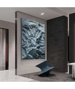 interoknack Large 3D Textured Relief Wall Art, Handcrafted Sandstone Abs... - $989.00