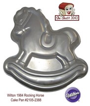 Wilton 1984 Rocking Horse Aluminum Cake Pan 2105-2388 Vintage Party Favo... - £7.93 GBP