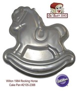 Wilton 1984 Rocking Horse Aluminum Cake Pan 2105-2388 Vintage Party Favo... - £7.78 GBP