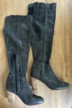 Free People Jack Over The Knee Boots EUR 39 Womens Size 8 Black Shadow L... - $129.00