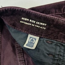 Universal Thread Women's Wine High-Rise Skinny Corduroy Pants Size 2/26R (26×28) image 6