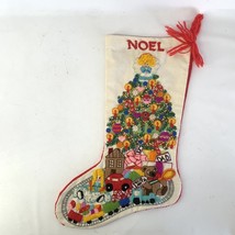 Vintage 1979 Sunset 2025 Crewel Embroidery Christmas Fantasy Stocking FINISHED - £118.26 GBP