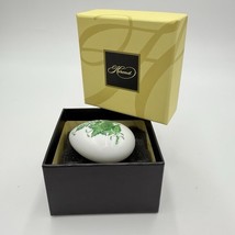 Herend Hungary Porcelain Green Chinese Bouquet Egg Paperweight 2” Small - $1,267.04 MXN