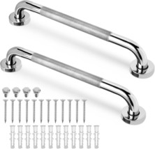 2 Pack Shower Grab Bars For Bathtubs And Shower, 16 Inch Anti-Slip, Chrome - $30.94