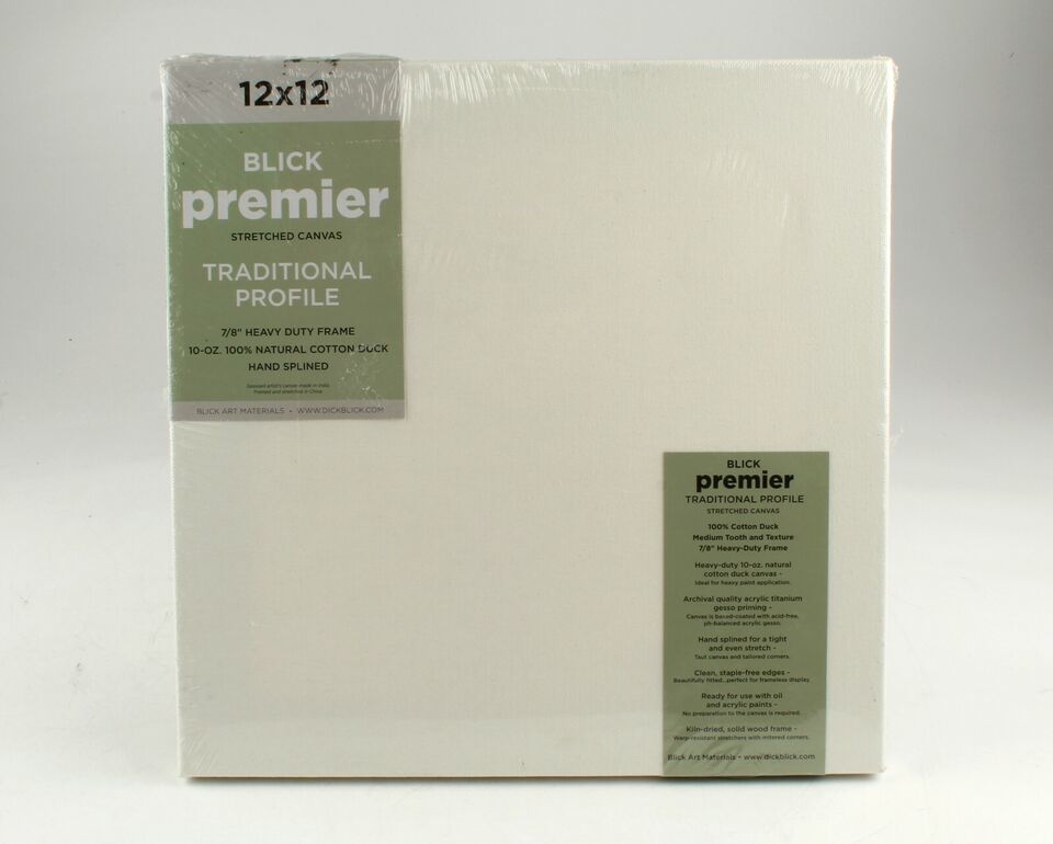 *12&quot;x12&quot; Blick Premier Stretched Painting Canvas with 7/8&quot; Wooden Frame - $2.90
