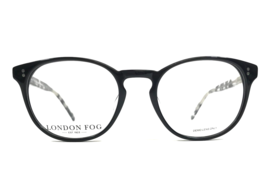 London Fog Eyeglasses Frames OTTO BLK Black Tortoise Round Full Rim 50-19-145 - £31.28 GBP