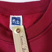 KZ THE JIA Men's Red Cotton Blend Long Sleeve Pullover Graphic Sweater Sz Large image 3