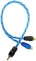 Rockville RCAM2F RCA Y-Adaptor 1 Male to 2 Female to RCA Interconnect Cable - $15.99