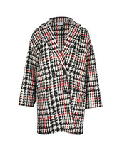 &#39;Red Valentino Oversized Houndstooth Coat In Virgin Wool Women Black Xs - £184.17 GBP