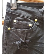 Argonaut Men&#39;s Black Blend Cotton High Rise Skinny Fit Casual Pants Size... - $38.29 CAD