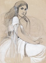 6733.Drawing of girl model POSTER.Home room Decoration.Wall house art de... - €14,78 EUR+