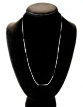 Avon NECKLACE Vintage Alternating Chains with Twisted Bars Silvertone Chain 22&quot; - £16.36 GBP