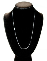 Avon NECKLACE Vintage Alternating Chains with Twisted Bars Silvertone Chain 22&quot; - $20.78