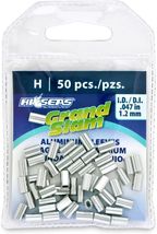 2 Pk Deal HI-SEAS GRAND SLAM ALUMINUM SLEEVES (size H) 1.2mm 50pcs. GS-H-50 - $14.82