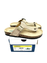 Woodstock Vintage Brand Josie Slide Thong Sandals - Tan Leather, US 6M - £19.73 GBP