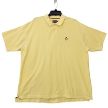 Chaps Ralph Lauren Men Shirt Polo Size 2X Yellow Preppy Classic Short Sleeve Top - £9.85 GBP