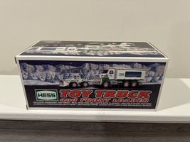 Hess 2008 Toy Truck And Front Loader Set Lights New In Box Gas Station Oil Ad - £27.96 GBP