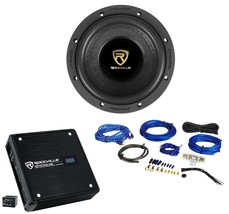 Rockville W65K9D2 6.5&quot; 1000 Watt Car Audio Subwoofer+Mono Amplifier+Amp Kit - £177.93 GBP