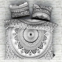 Traditional Jaipur Indian Ombre Mandala Duvet Cover Queen/Twin Size, Cotton Thro - £29.65 GBP+