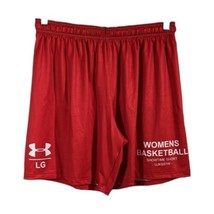 Womens Long Basketball Shorts Red Under Armour Size L Large Hip Hop Gansta - £14.99 GBP