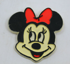 Disney Minnie Mouse Face Big Smile Plastic Collectible Lapel Pin Vintage... - £10.25 GBP