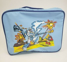 Vintage Voltron Gundam Gobots Ko Robot Vinyl Soft Lunch Box Kit Case W/ Thermos - £96.91 GBP