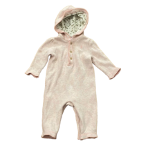 Ralph Lauren Pink Cotton Hooded Bodysuit Knit Outfit Infant Size 6 Months - $15.00