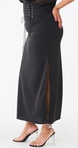 Sexy Plus Size Corset Style Lace Up High Waist Maxi Skirt Black 2X NEW - £17.01 GBP