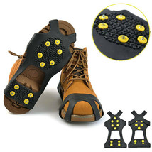 Ice Gripper Crampon Anti Skid Shoe Climbing Cleat Over Shoes Snow Spike 10 Studs - £6.17 GBP+