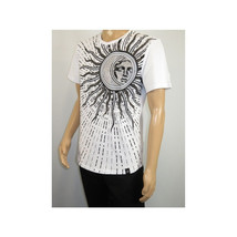 Men LAVERITA European Fashion Crew Shirt Medusa Medallion 94462 White image 8