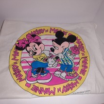 Vtg 80s Disney Minnie &amp; Mickey Mouse T-Shirt USA Screen Stars Single Kids M10-12 - £27.33 GBP