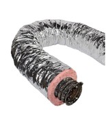 Master Flow 7&quot;x25 ft Insulated Flexible Duct R6 Silver Jacket Heavy Duty... - $59.30