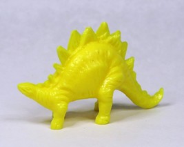 Joy Toy Stegosaurus Yellow Dinosaur Figure Vintage 1980s Ajax Tootsie Toy 04219 - £7.62 GBP