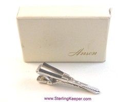 Vintage with Box 1950&#39;s - 1960&#39;s Anson Silver Tone Garden Shears ScissorsTie Cla - £19.37 GBP