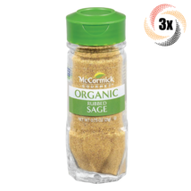 3x Shakers McCormick Gourmet Organic Rubbed Sage Seasoning | GMO Free | .75oz - £23.56 GBP