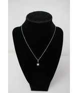 GM 925 Sterling Silver Italy Box Chain 16&quot; Necklace with Pearl Pendant - $921.24 MXN