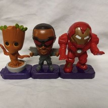 LOT of 3 Marvel Studios Heroes 2020 McDonald&#39;s Happy Meal Toys Preowned - £7.77 GBP