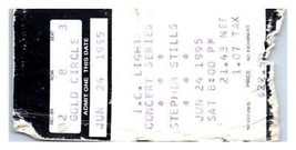 Stephen Stills Concert Ticket Stub Juin 24 1995 Pittsburgh Pennsylvania - £32.50 GBP